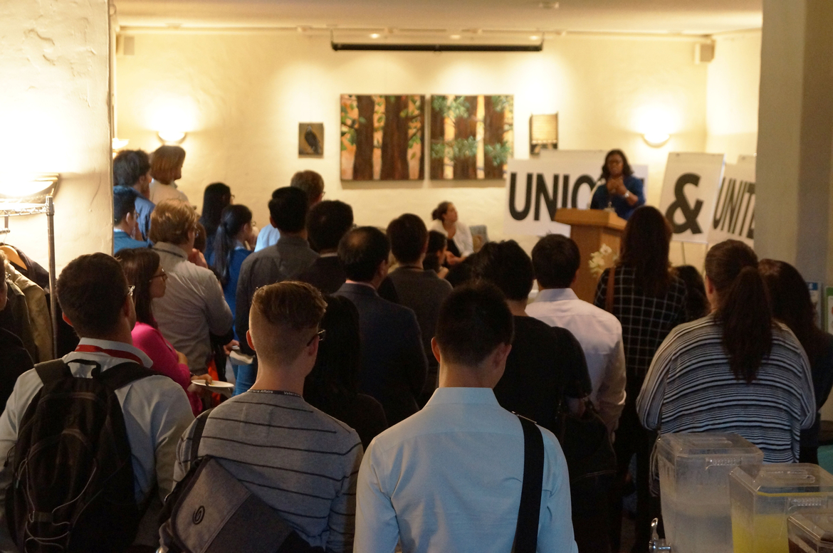 Crowded room