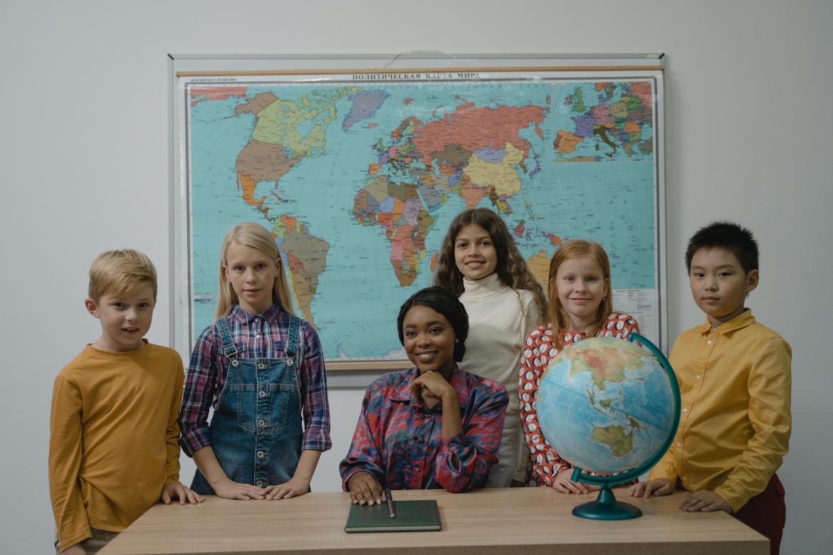 Children in a classroom